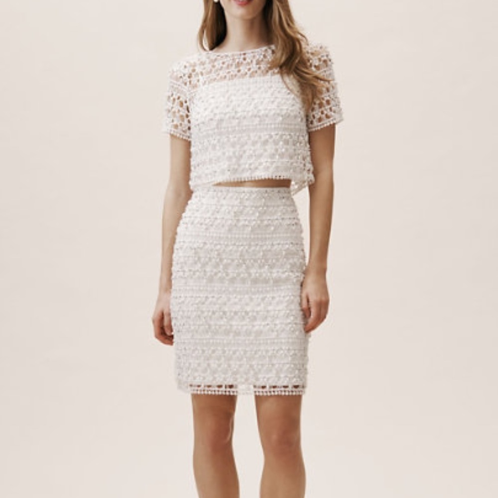 BHLDN Payton Crochet Lace Set